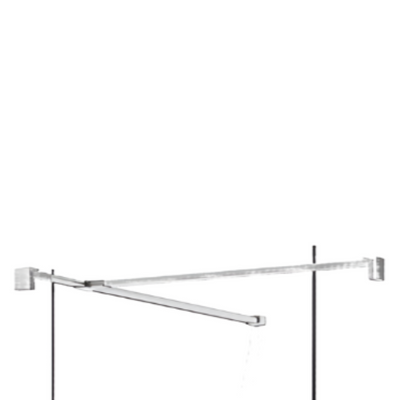 Chrome T-Connecter for Wet Room Panels - Bathroom Store Ireland