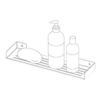 Mokko Shelf wall-mounted - nero - Deante