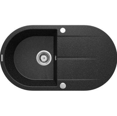Deante Piva Granite Kitchen Sink – Reversible 1 Bowl - graphite - Deante