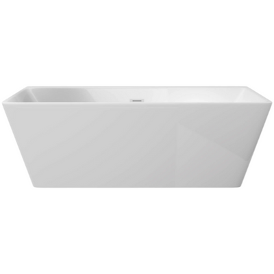 Hiacynt Acrylic bathtub back-to-wall/freestanding rectangular - white 1700mm - Deante