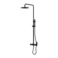 Shower Set with Rain Shower - Black