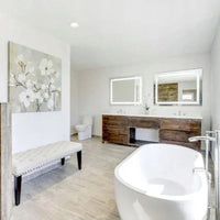 Sophie Rectangle LED Mirror 80cm x 60cm in Bathroom
