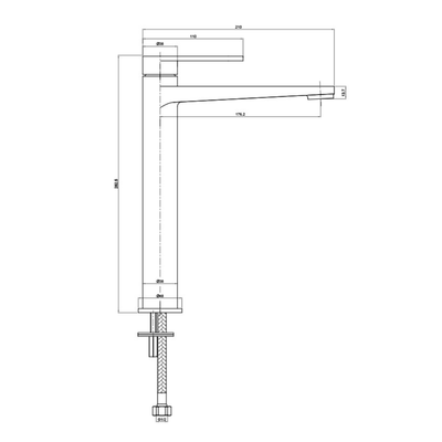 Cetus Tall Basin Tap - Chrome - Bathroom Store Ireland