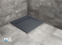 Teos Anthracite Natural Slate Shower Tray in Bathroom