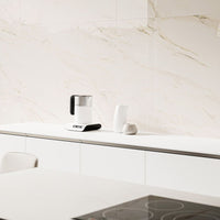 Horizon Gold Polished Tile in Kitchen 