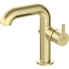 Silia Washbasin tap with rectangular spout brushed gold