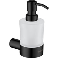 Round Soap dispenser - wall-mounted - Black - Deante
