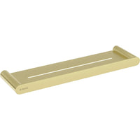 Round Shelf wall-mounted brushed gold