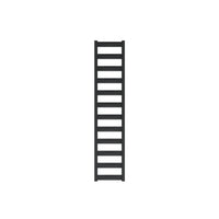 Palma Narrow Bathroom Radiator & Towel Rail - White - Bathroom Store Ireland