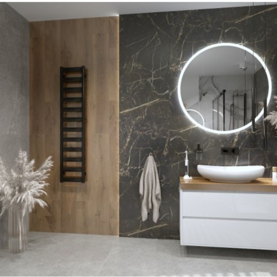 Palma Narrow Bathroom Radiator Towel Rail