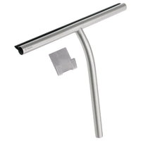 Silia Water Squeegee With Holder - Brushed Steel