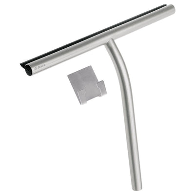 Silia Water Squeegee With Holder - Brushed Steel