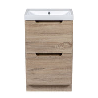 Monza Floor Standing Vanity Unit - Country Oak