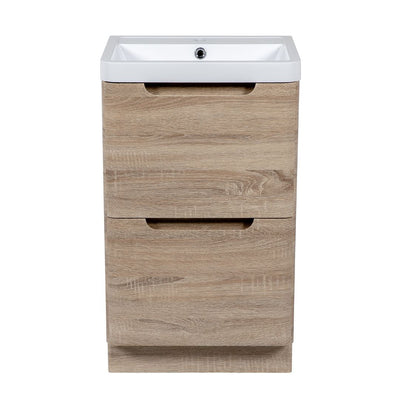 Monza Floor Standing Vanity Unit - Country Oak
