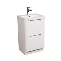 Monza Floor Standing Vanity Unit - White Gloss