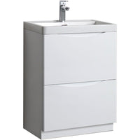 Naples Floor Standing Vanity Unit - White