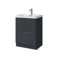 Naples Floor Standing Vanity Unit - Shadow Grey