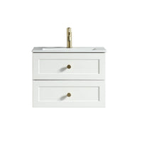 Bakewell Silk White Vanity Unit & Basin
