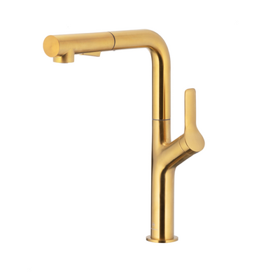 Duero Design kitchen tap in brushed gold