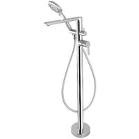 Arnika freestanding bath mixer with shower set - Chrome - Deante
