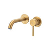 Brushed Gold Wall Mounted Basin Mixer