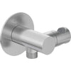 Silia Angled hose connector round with hand shower holder
