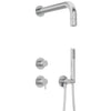 Silia Concealed shower set with a fixed shower head in chrome