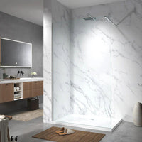Walk-In Screen 8mm Clear Glass - Chrome Profile