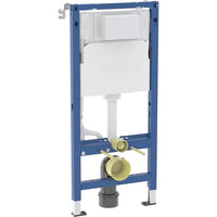Geberit Alpha 1.12 Duofix WC Frame Concealed Cistern Rectangle Plate Acoustic Mat 4 In 1 Set 458.039.00.2