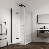 Aero Bi Fold Shower Enclosure Black Mat