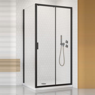 Radaway Alienta DWJ+S Sliding Shower Enclosure - Black
