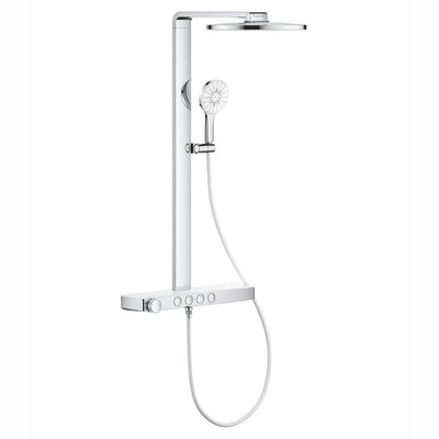 GROHE Rainshower Aqua Pure round head shower system in chrome