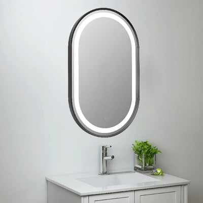 Martha 80x50cm Oval LED Bathroom Mirror