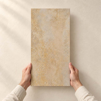 Archicross Concept Beige Matt (R10) 60x30cm – full tile held in hands – product render