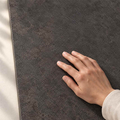 Archicross Concept Black Structure A (R11) 60x30cm – hand touching finely textured Structure A surface – product render