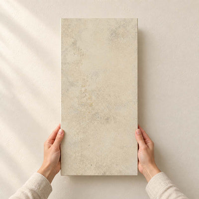 Archicross Concept White Matt (R10) 60x30cm – full tile held in hands – product render