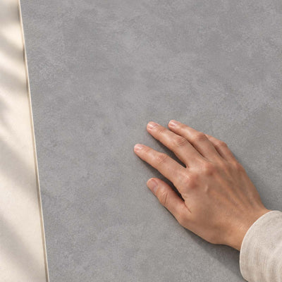 Architeq Grey Matt 120x60cm – hand touching matt tile surface – product render