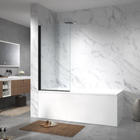 Gulietta Black 1-Wing Bath Screen