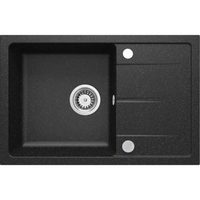 Deante Leda Granite Kitchen Sink – Reversible Inset, Single Bowl - graphite - Deante