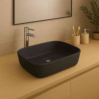 Alegranza Countertop Washbasin - Matte Black - Bathroom Store Ireland