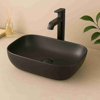 Rita Countertop Washbasin - Gray Dark Matte - Bathroom Store Ireland