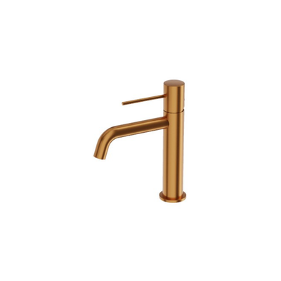 Orion Low Basin Tap — Brushed Copper