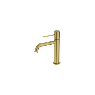 Orion Low Basin Tap — Brushed Gold