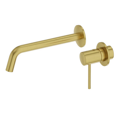 Orion Concealed Wall-Mounted Basin Mixer Tap — Brushed Gold