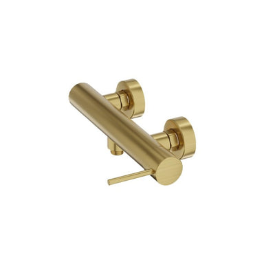 Orion Modern Shower Mixer Tap – Wall-Mounted Bathroom Tap — Brushed Gold