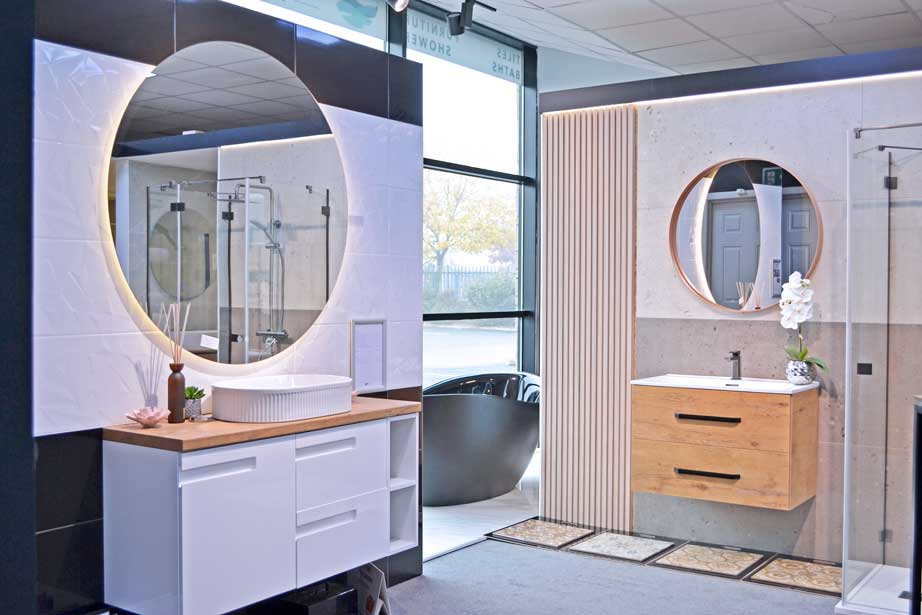 Bathroom Store showroom displays in Dundalk