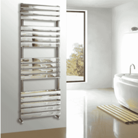 Queenstown Designer Towel Radiator - White 800x450 - Bathroom Store