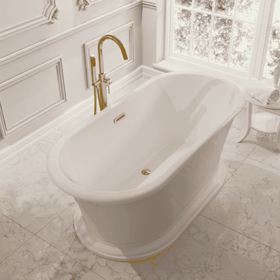 Traditional Freestanding Bathtub – White, Style, Classic Oval - Bathroom Store