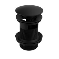 Orion Matte Black Click-Clack Basin Waste (With Overflow) - Bathroom Store