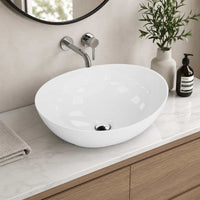 Luna Countertop Washbasin - White